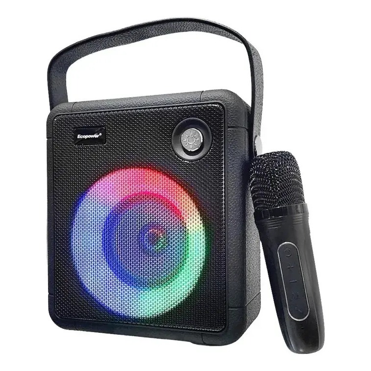 Speaker Ecopower Ep-2376 /usb/ microsd/ fm/ bluetooth - Cor  Preta