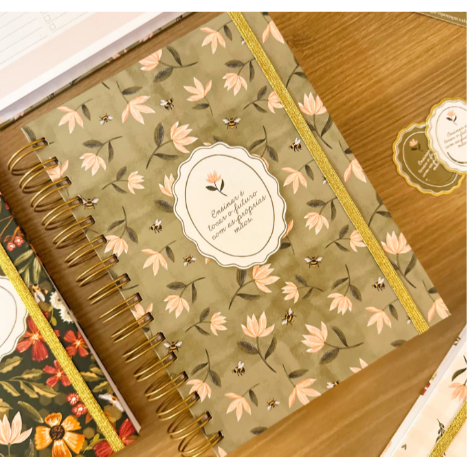 Planner da professora 2026 personalizado-organização de aulas-planejamento pessoal e profissional em Oferta na Shopee