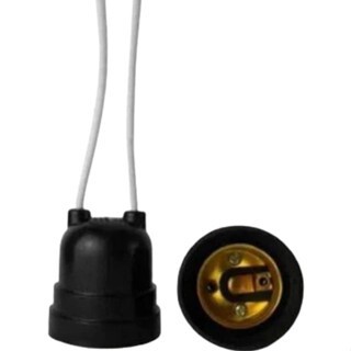 Kit com 30 Soquetes E27 com Rabicho | Bocal Termoplástico Pendente para Lâmpada 110/220V
