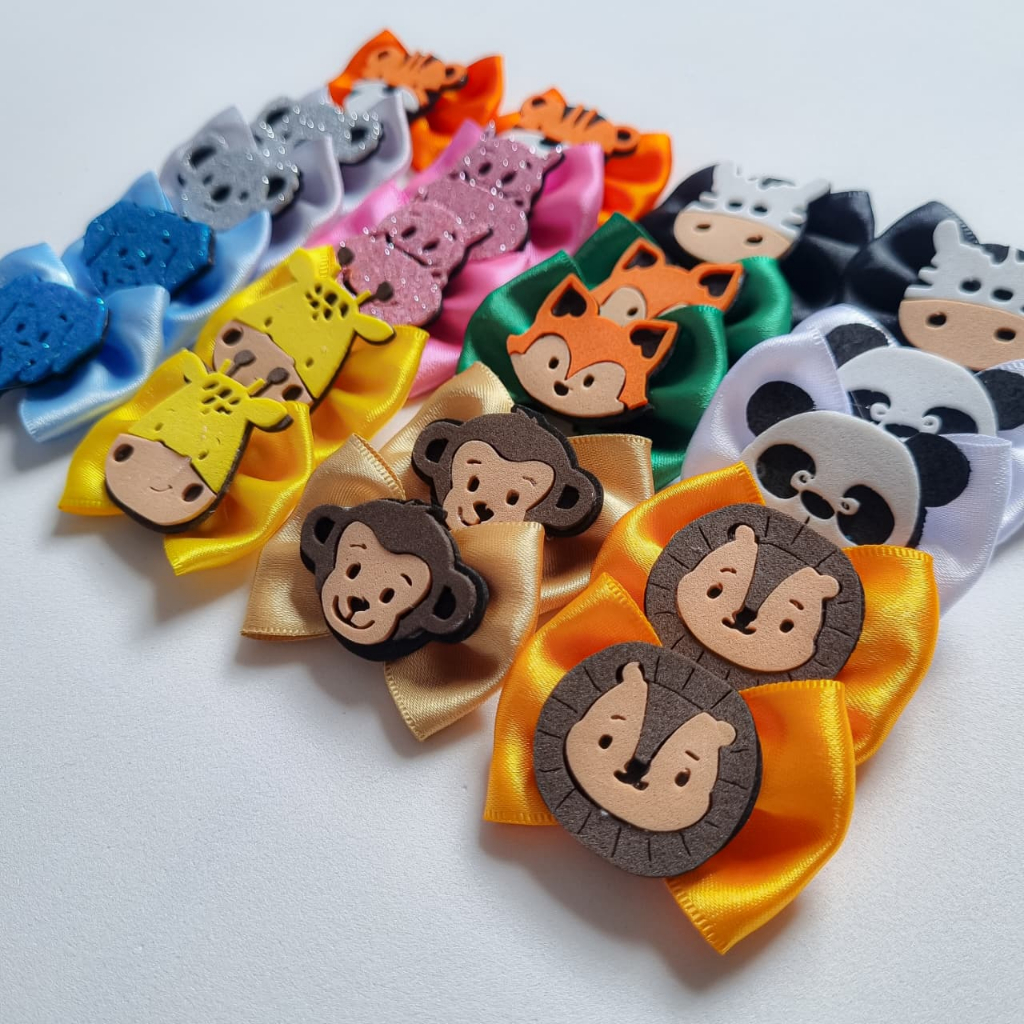 Kit 20 Laços Pet M Safari Luxo | Lindos e Coloridos | Ideal para Banho & Tosa e Uso Diário em Oferta na Shopee
