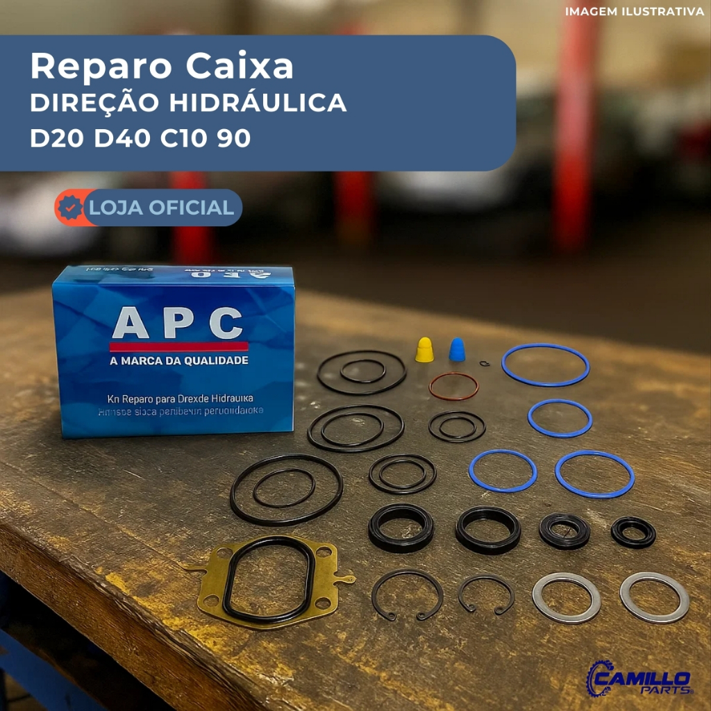 Kit Reparo Caixa Direção Hidráulica D20 D40 C10 DHB APC/AGEL