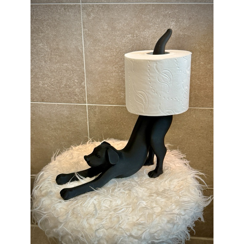 Suporte para Papel Higiênico em formato de Cachorro ou Gato - Suporte Papel Higiênico