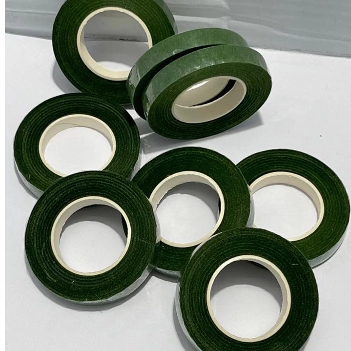 Kit com 3 Fitas Florais Verde Adesiva Com 27M Cada