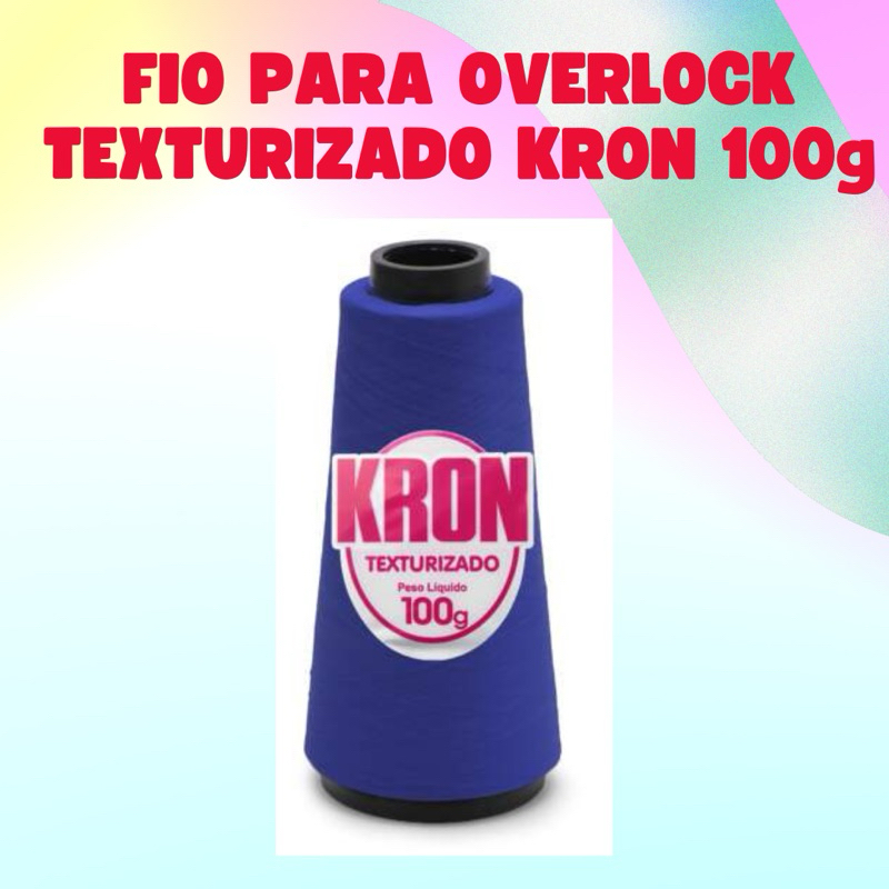 FIO PARA OVERLOCK TEXTURIZADO KRON 100g