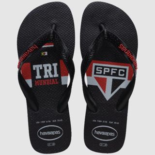 Chinelo Havaianas São Paulo Oficial Original Branco Dia a Dia Top Times SP Tricolor Conforto Adulto em Oferta na Shopee