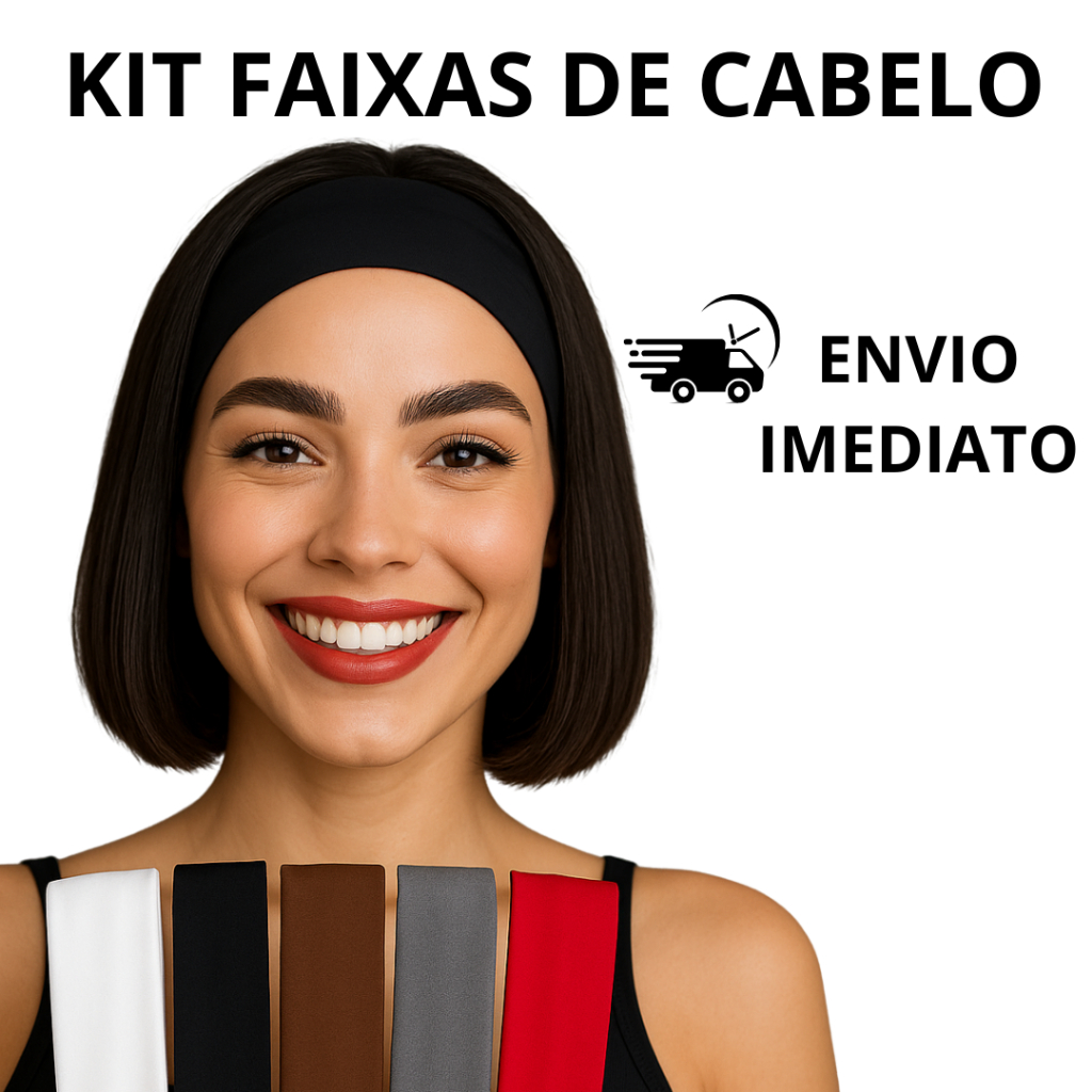 Faixas de Cabelo Feminino Tecido Suplex Esportes e Casual