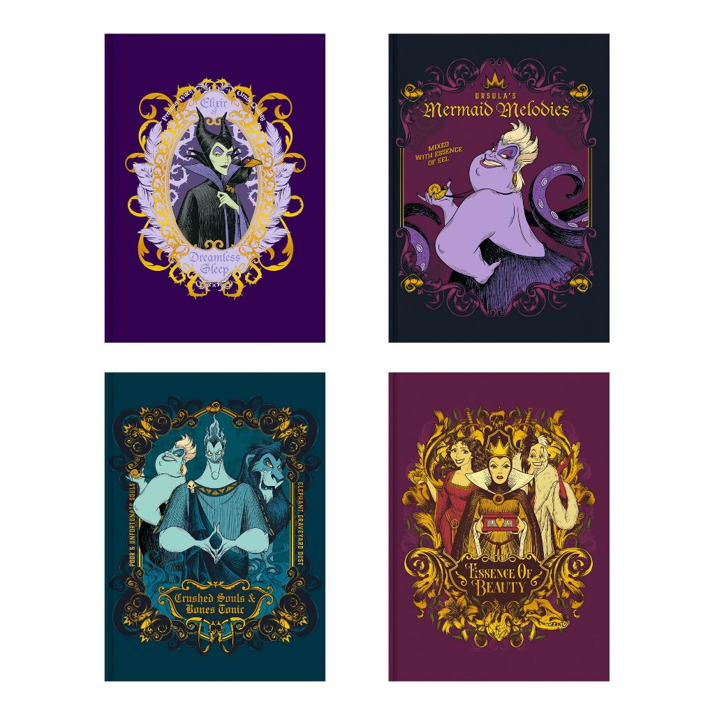 Caderno Colegial Capa Dura Vilões da Disney 17,9x24,1cm 160 Folhas - Animativa Vintage em Oferta na Shopee