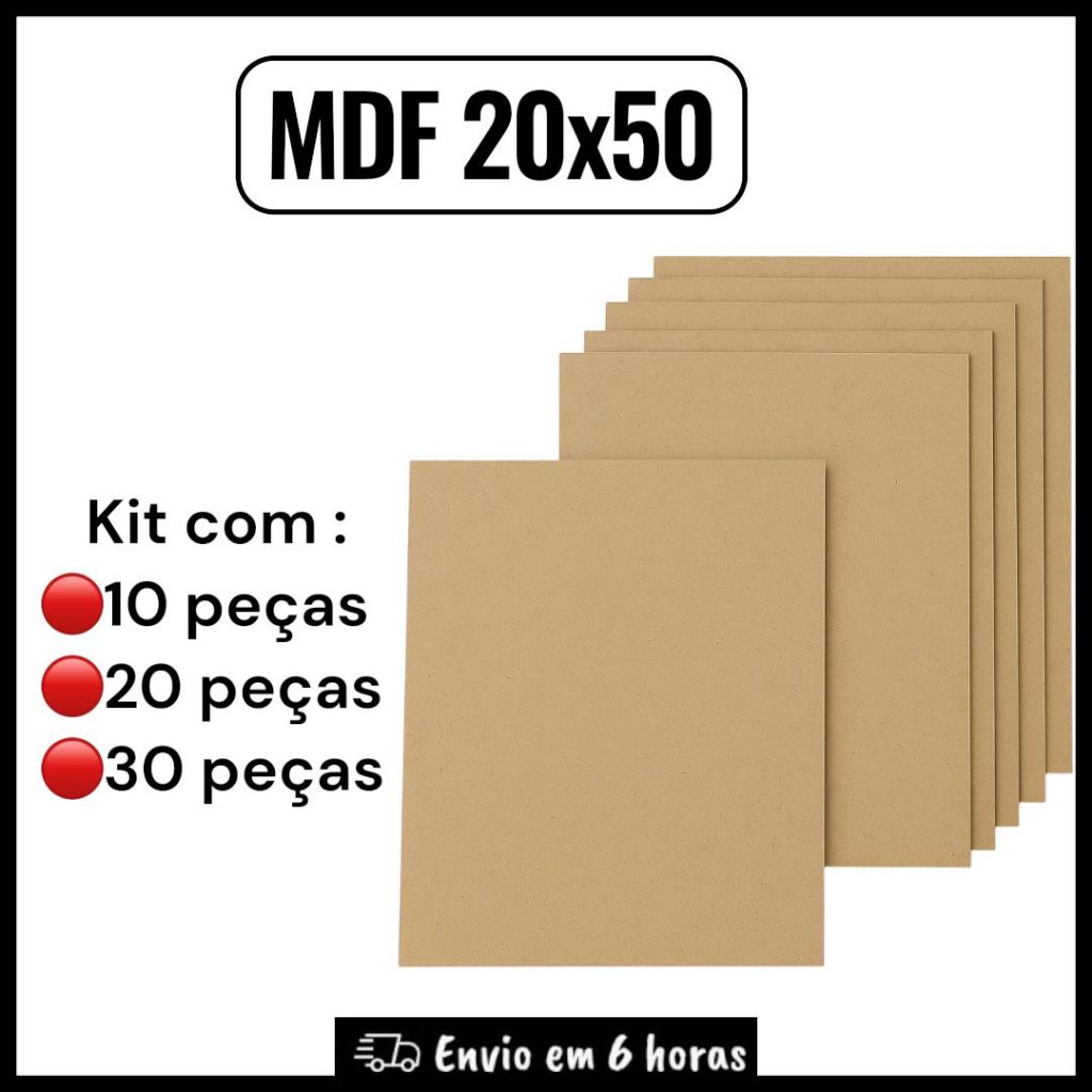 Placa de mdf cru 20x50 chapas de 2,5mm para artesanato quadros decorativos corte a laser sublimação