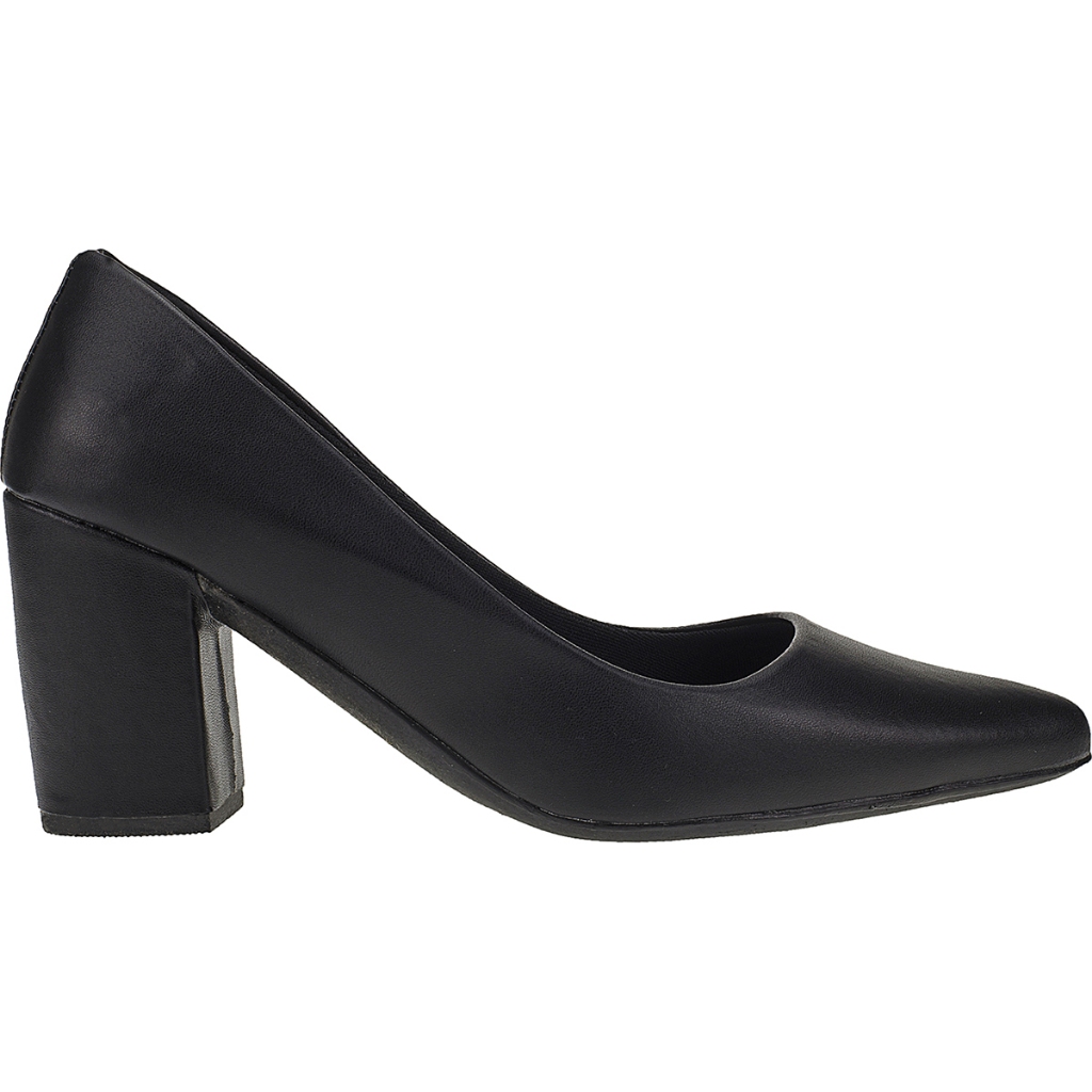 Scarpin Feminino Sapato Social Peep Toe Salto Alto 0,7 Centímetros Moda Confortável Preto / Marrom