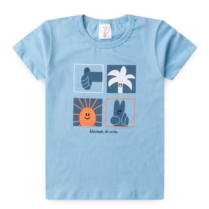 Camiseta Meninos Felicidade de Verão - JD Kids