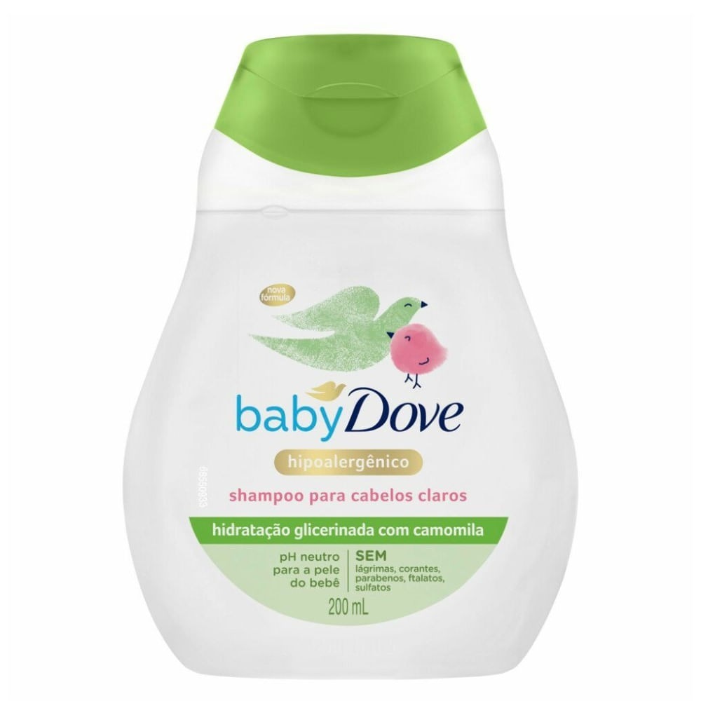 Shampoo Baby Dove Cabelos Claro Hidratação Enriquecida 200ml em Oferta na Shopee