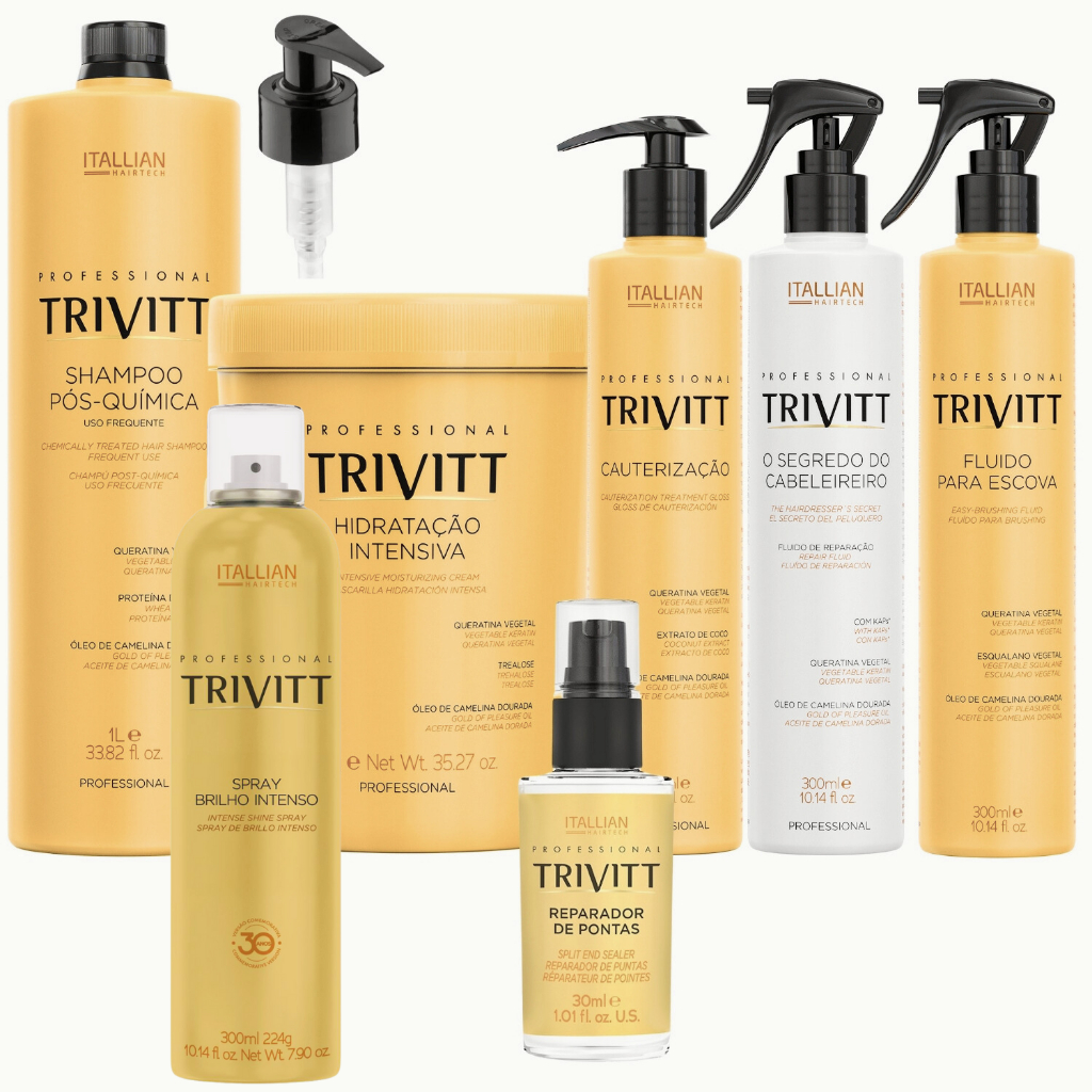 Kit Cauterização Trivitt Profissional Completo C/ 7 Itens em Oferta na Shopee