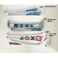 Base Horizontal Playstation 5 - Suporte PS5 - Slim com Mídia, Slim Digital, Fat com Mídia, PS5 Pro Promoção