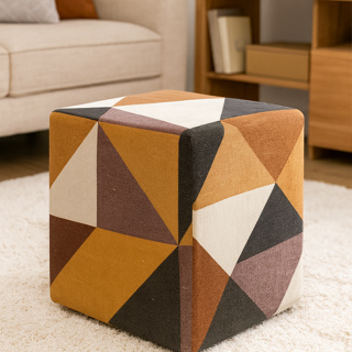 Capa Para Puff Quadrado Ajustável Em Malha Gel Com Elástico Estampado 40x40 em Oferta na Shopee