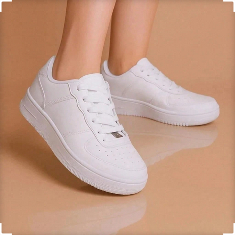 Tênis Branco Unissex Feminino Casual 34 Ao 43 Envio Imediato Queima de Estoque