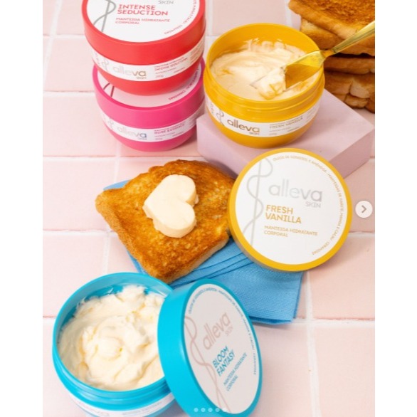 Manteiga Corporal Hidratação Intensa - Alleva em Oferta na Shopee