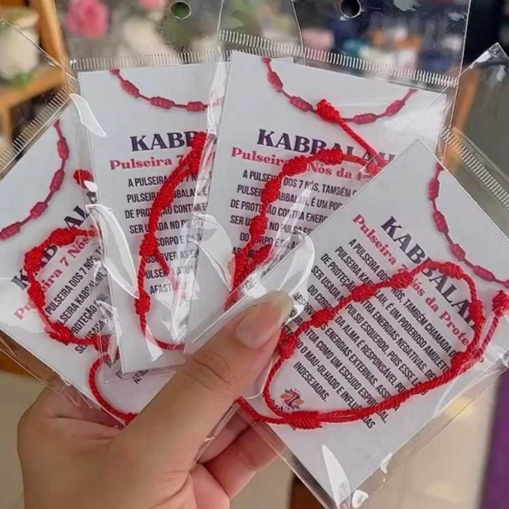 Pulseira Da Virginia Vermelha 7 Nós Kabbalah Contra Mal Olhado Inveja Adulto Regulável a partir de 1 unidade em Oferta na Shopee