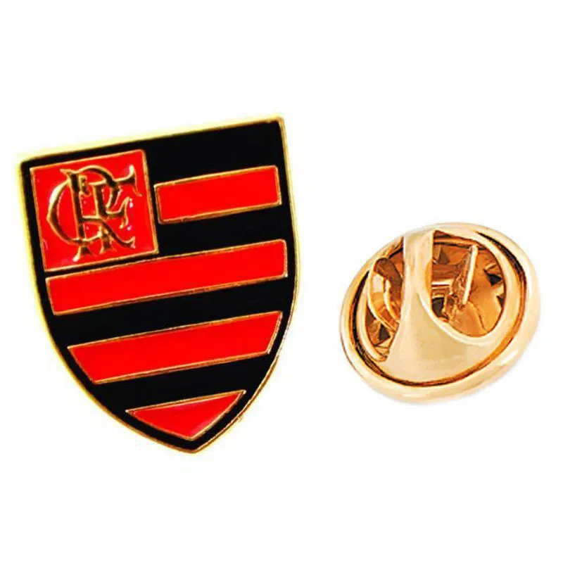 Boton/pin/broche Flamengo Escudo Em Metal - Oficial