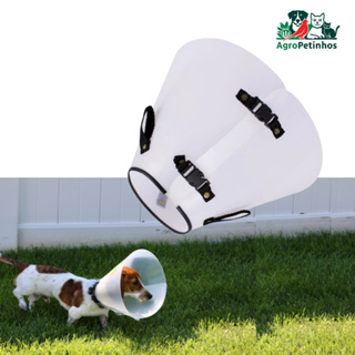 Colar Elizabetano Pós-Cirúrgico para Cachorros – Cone Protetor Anti-Lambeção Cães, gatos, pet em Oferta na Shopee