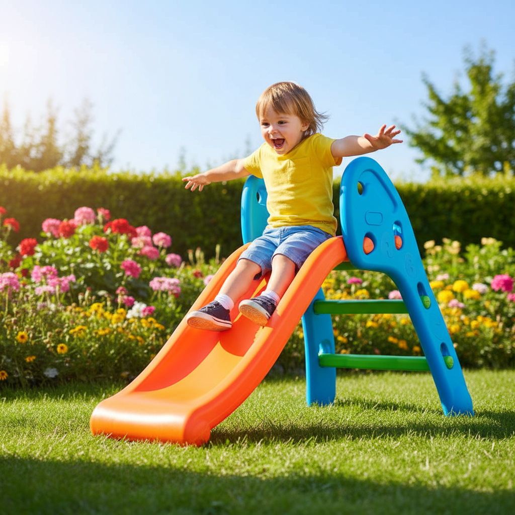 ESCORREGADOR PLAYGROUND 2 DEGRAUS ESCORREGA PARA CRIANÇAS BRINQUEDO HOMEPLAY