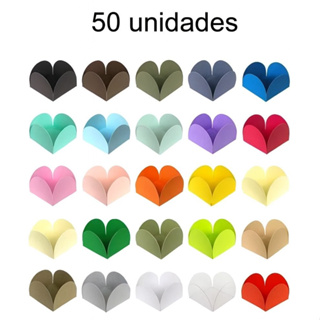 Kit 50 Forminhas p/ Doces Nº6 – Modelo 4 Pétalas – Diversas Cores – Plac em Oferta na Shopee