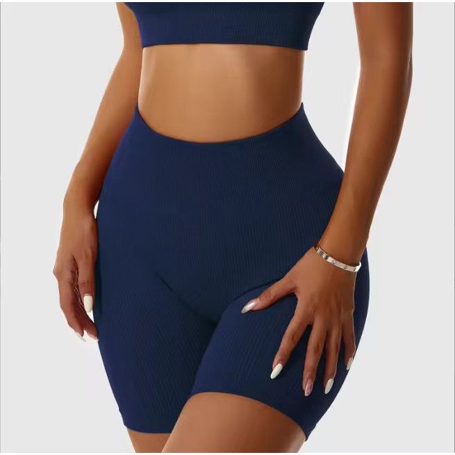 Short Fitness Canelado Feminino Para Corrida, Caminhada Academia  Compresão Polyester
