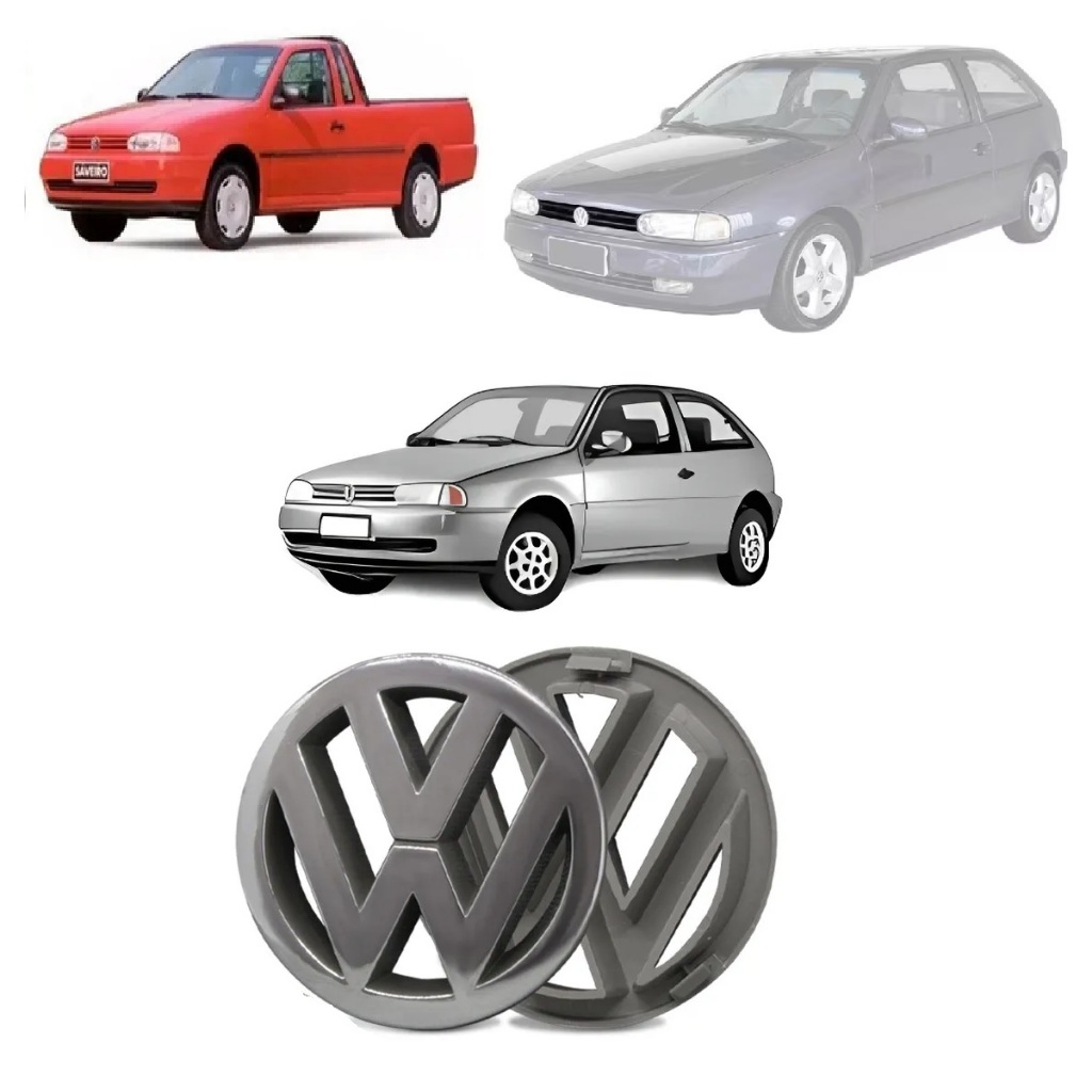 EMBLEMA DA GRADE VW GOL PARATI SAVEIRO G2 95 A 98 CROMADA