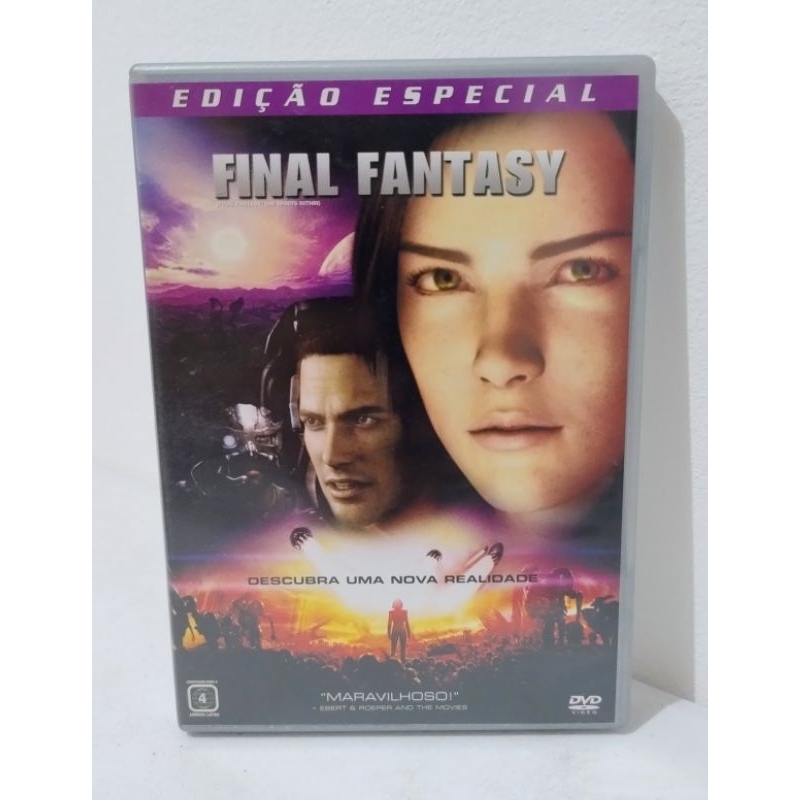 DVD Final Fantasy - DVD duplo com encarte interno