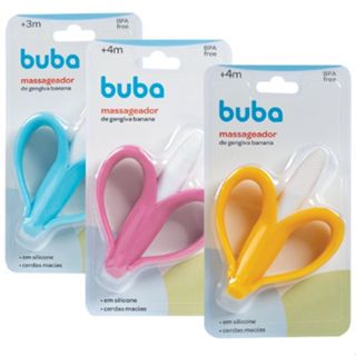 Massageador De Gengiva Buba Banana Mordedor Bebê Bananinha Infantil Silicone Dentinho Bebe em Oferta na Shopee