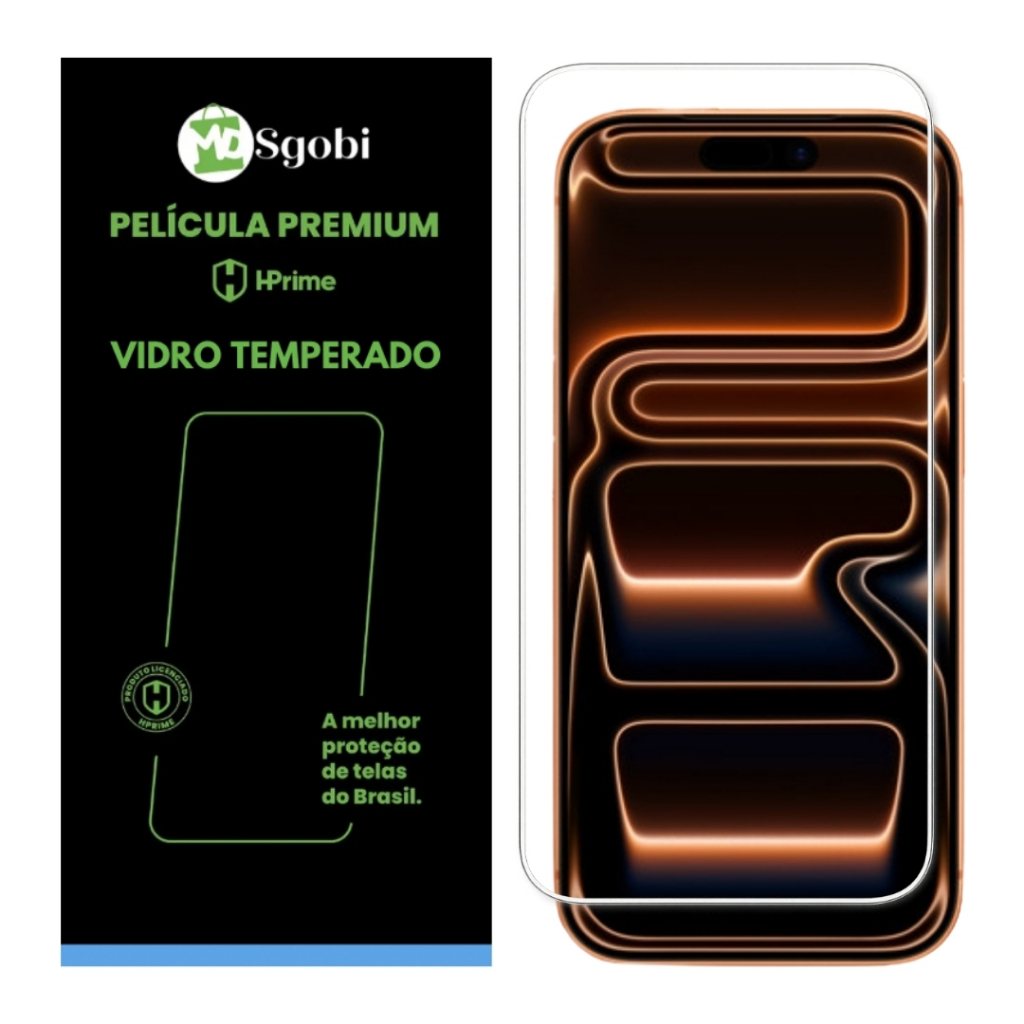 Película Vidro Temperado MD iPhone 17 17Air 17 Pro 17 Pro Max