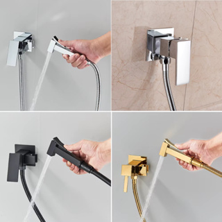 Ducha Higiênica Luxo 100% Metal Inox Quadrada Banheiro Mangueira Flexível 1/4 de Volta Quente Fria em Oferta na Shopee