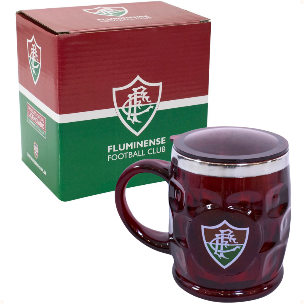 Caneca Térmica com Tampa 500ml Fluminense Ref.: QH021AZ-6