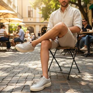 Tenis Casual Moderno Sapatenis Masculino Estilo Vintage Casual Confortável Dia a Dia Trabalho Festas