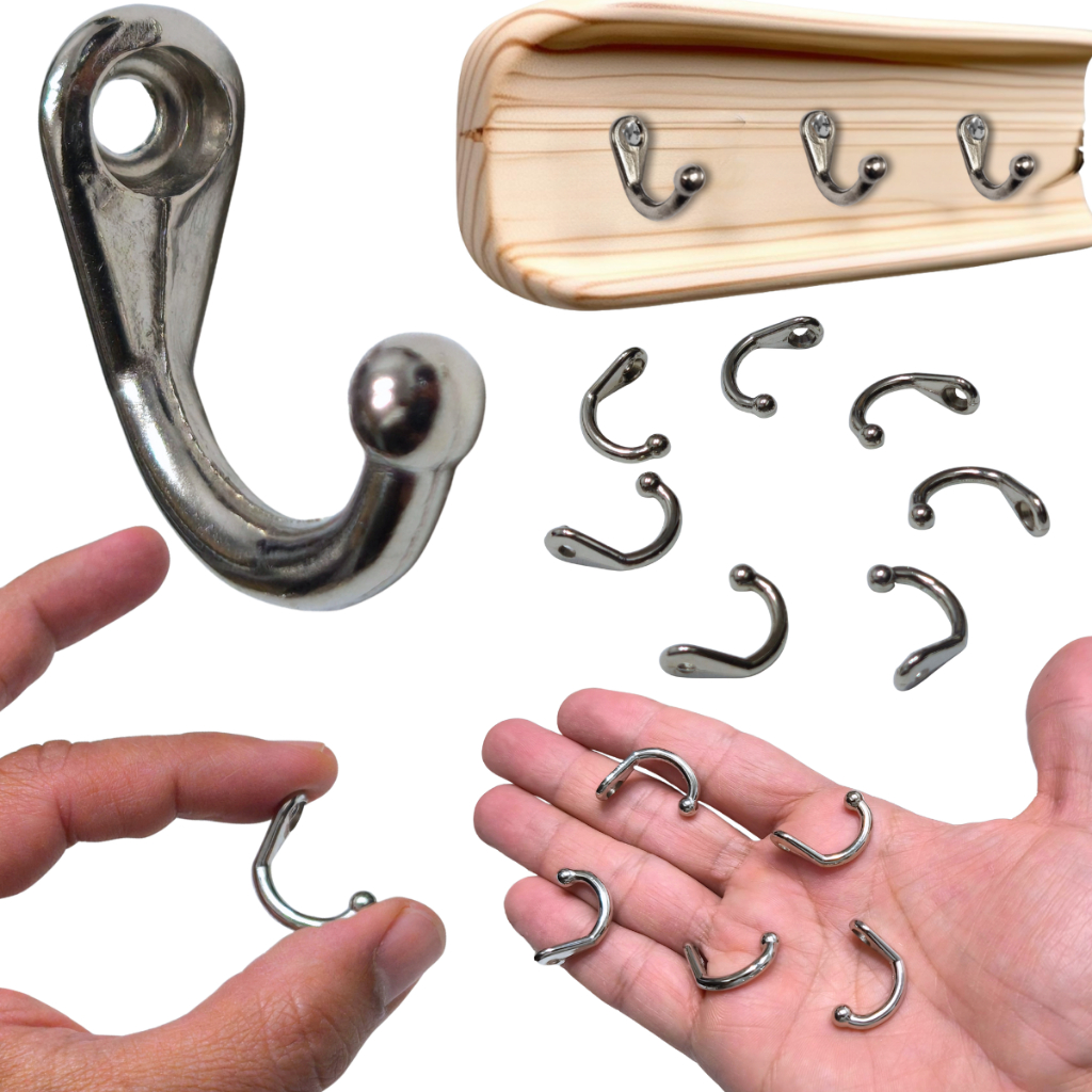 Kit Gancho Metal Decoração Mini Ganchinho Pendurar Porta Chaves Artesanato em Oferta na Shopee