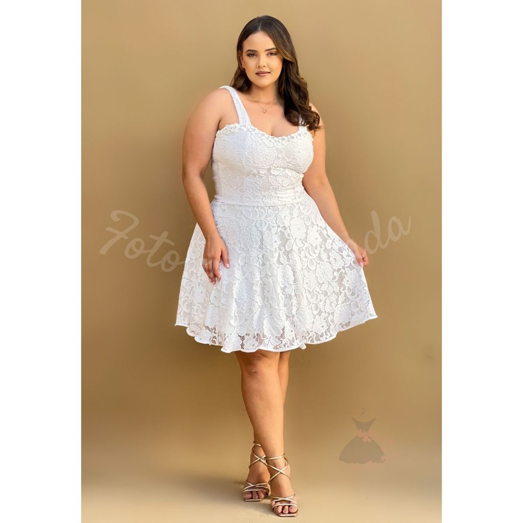 Vestido Plus Size de Casamento Civil em Oferta Shopee 2025