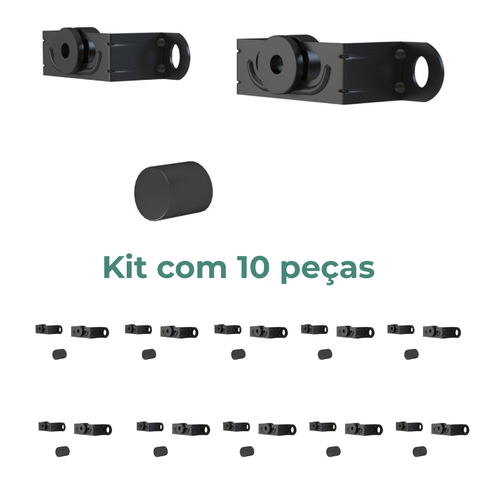 Kit C/10 Suporte Tv Universal Ultra Slim Multivisão M1 14 Até 85 Polegadas