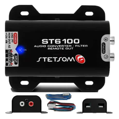 Conversor Com Filtro Anti Ruido Stetsom St6100 Automotivo Luz De Led 10 a 16V