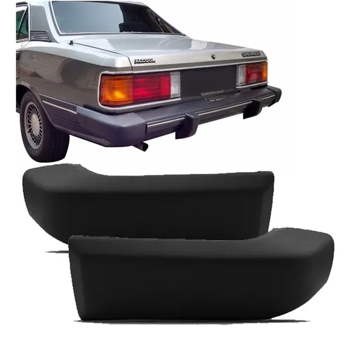 Ponteira Para-choque Traseiro Opala 85/90 PRETO - (LADO DIREITO OU ESQUERDO)