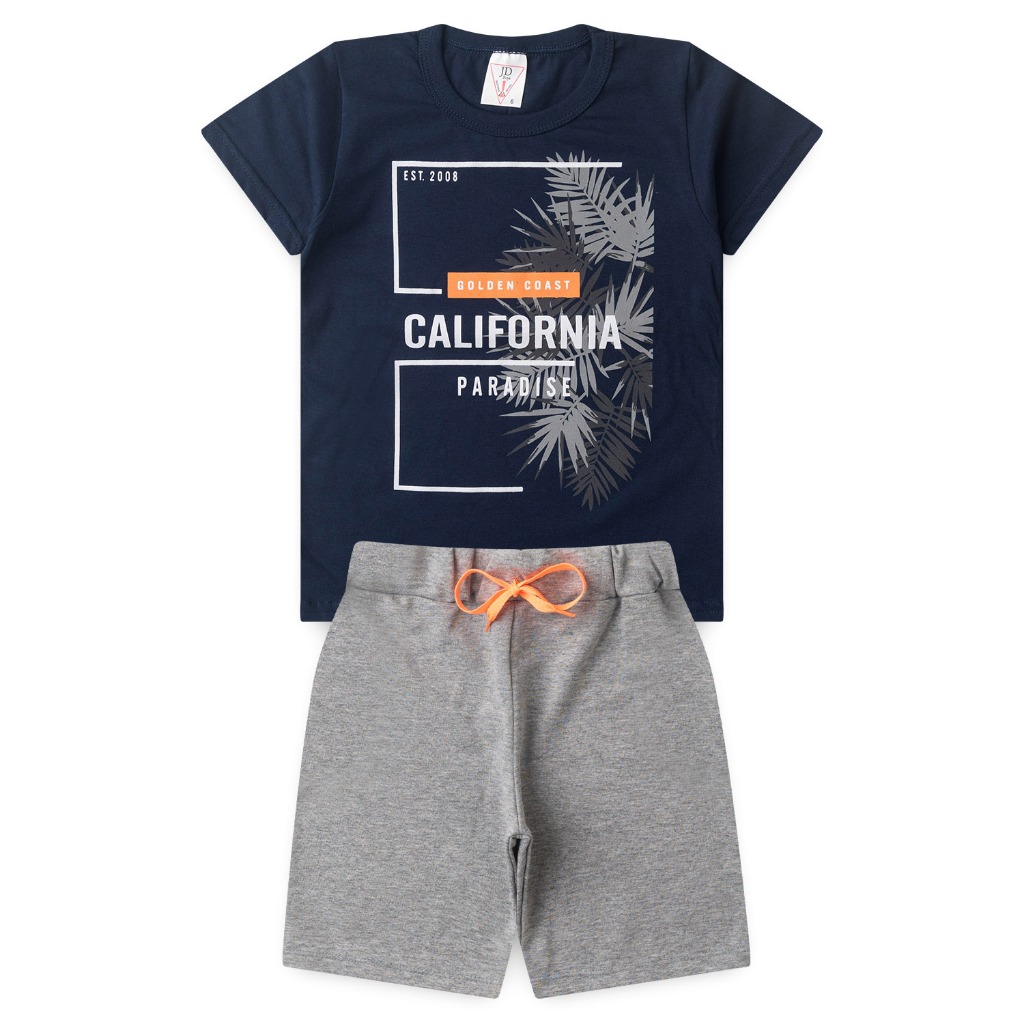 Conjunto Meninos California - JD Kids - 3895 em Oferta na Shopee