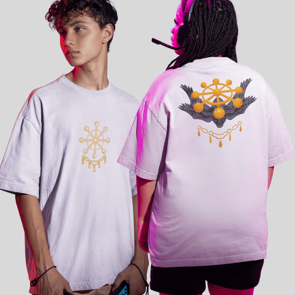 Camiseta Oversized Mahoraga Anime Jujutsu Kaisen Mangá Moda Geek Casual Unissex 100% Algodão