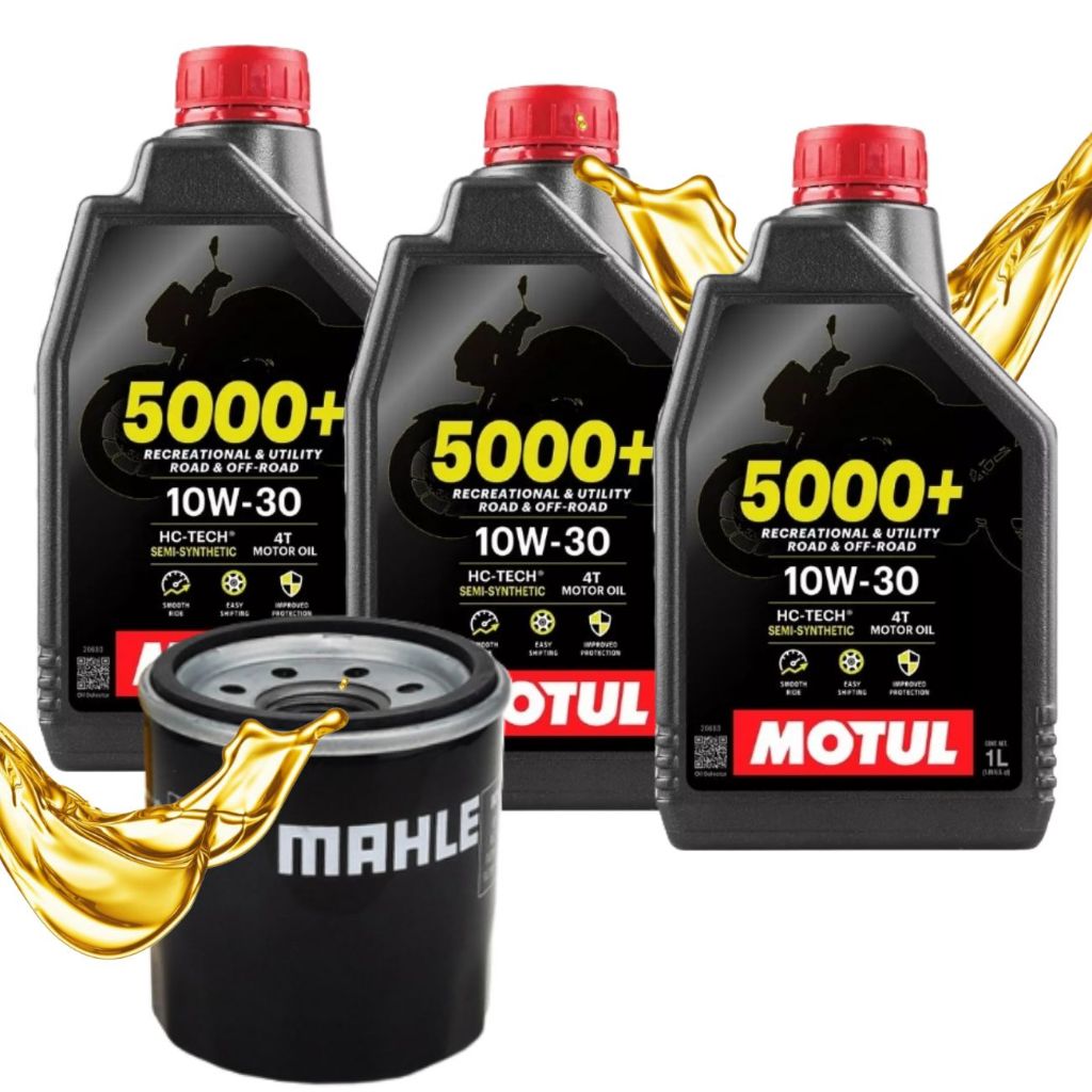 Troca de Óleo Cb 500x / Cbr 500r / Cb 600f Hornet / Cbr 650f Motul 5000+ 10w30 + Filtro em Oferta na Shopee
