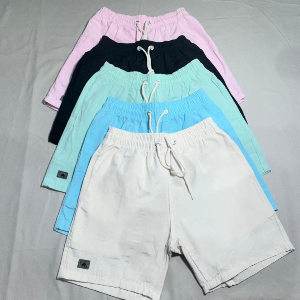 KIT 2 shorts bermudas masculina linho premium verão praia mauricinho casual sarja colorida elegante piscina em Oferta na Shopee