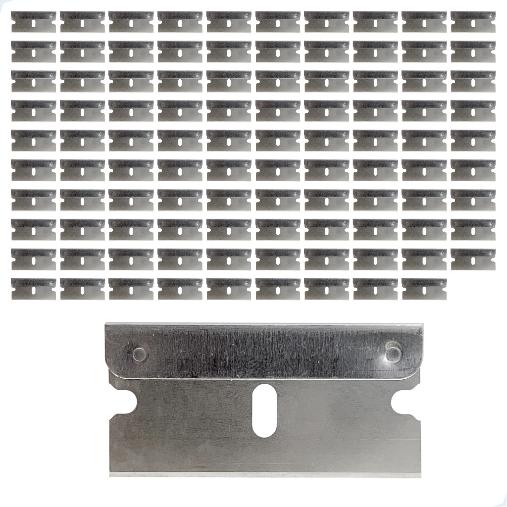 Kit 100 Laminas Aço Carbono Para Raspador Ratinho Insulfilm em Oferta na Shopee
