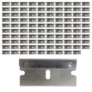 Kit 100 Laminas Aço Carbono Para Raspador Ratinho Insulfilm em Oferta na Shopee