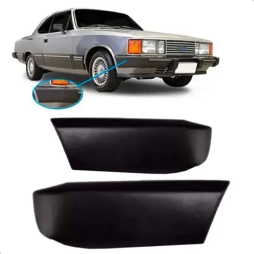 Ponteira Para-choque Dianteiro Opala PRETO - (PAR)