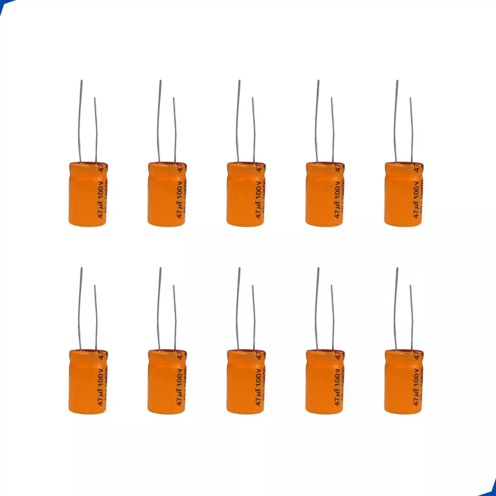 Kit Com 10 Capacitores Para Corneta/driver 47x100v Bipolar em Oferta na Shopee