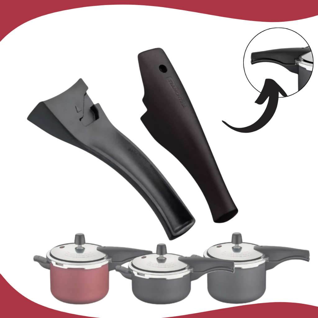 Kit Cabo Panela De Pressão Vancouver Tramontina 3L 4,5L 6L Superior + Inferior