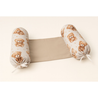 Almofada Rolinho de Apoio Segura Bebê Protetor Berço 100% Algodão em Oferta na Shopee