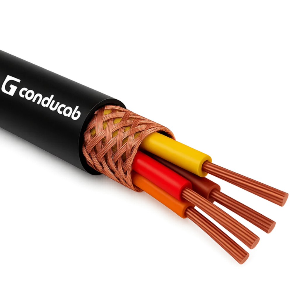 Cabo Manga Blindado Malha Cobre Nu 4x22awg Luz Led Som Vídeo Segurança 10m - 20m - 30m