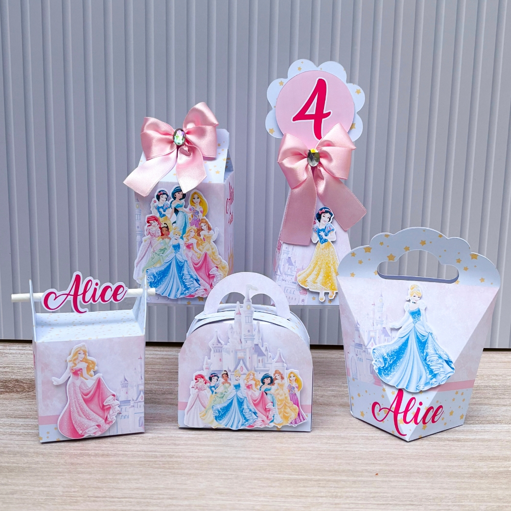 Kit de Festa Personalizado Princesas Disney| Aniversário Princesas Disney| Lembrancinha de festa Princesas Disney